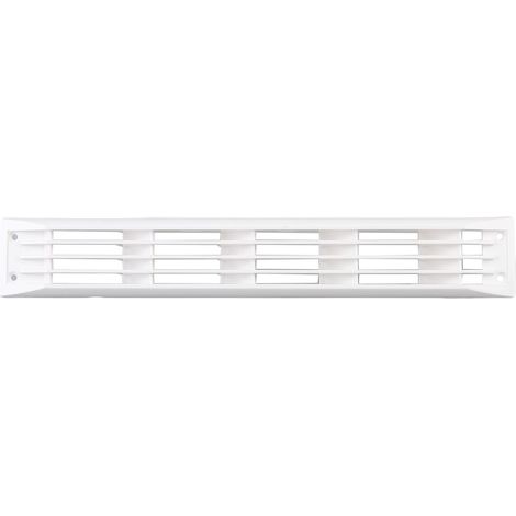 Griglia di ventilazione laterale impermeabile con lamelle per camper, rimorchio per yacht, in ABS, con ampia parete interna, di colore bianco. (1/5)