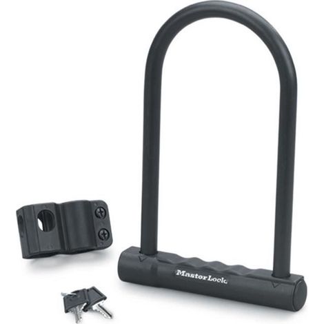 Antivol U Masterlock - H.180mm Ø12mm - Noir (1/5)