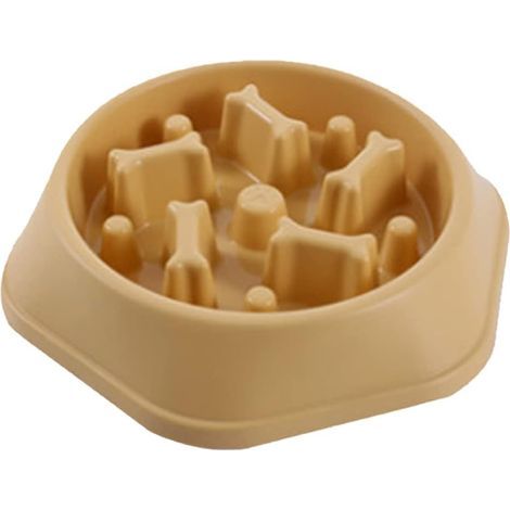 Comedero de alimentación lenta para perros, comederos básicos para gatitos, comedero de alimentación lenta para gatos, comida amarilla para mascotas (1/5)