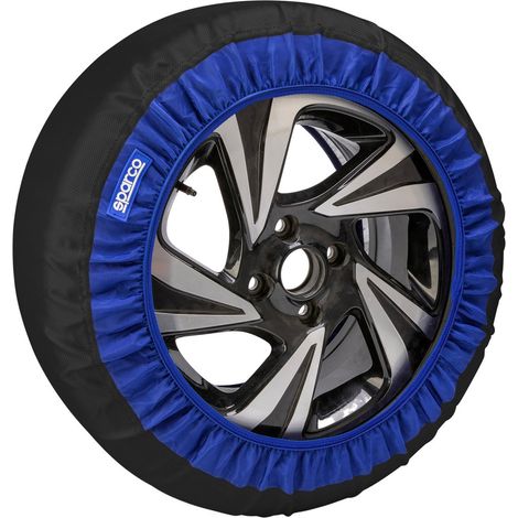 Sparco Set di 2 Calze da Neve in Tessuto Nero Silenziose - Taglia M