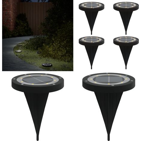 Solar-Bodenleuchten mit Erdspieß 4 Stk. Warmweiß - Solarlaterne - Gartenlampe - Outdoorbeleuchtung - LED-Strahler - Solarbetriebene Beleuchtung - Home & Living (1/5)