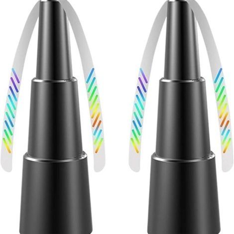 Ventilateur Anti-Mouche, Lot de 2 Répulsifs Anti-Mouches, Fly Fan pour effrayer Les Mouches, Répellante Moustique Fan pour Maison Dîner, Terrasse et Restaurant (1/5)