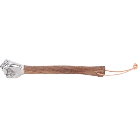 Marteau à main manche en bois tête en acier inoxydable marteau polyvalent pour chantier jardinage usage domestique tête forgée (1/5)