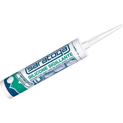 Silicone Sigillante Bianco con protezione Antimuffa NPBN 280Ml Saratoga (1/5)