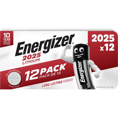 Energizer Knopfzelle CR 2025 3 V 12 St. 163 mAh Lithium (1/5)