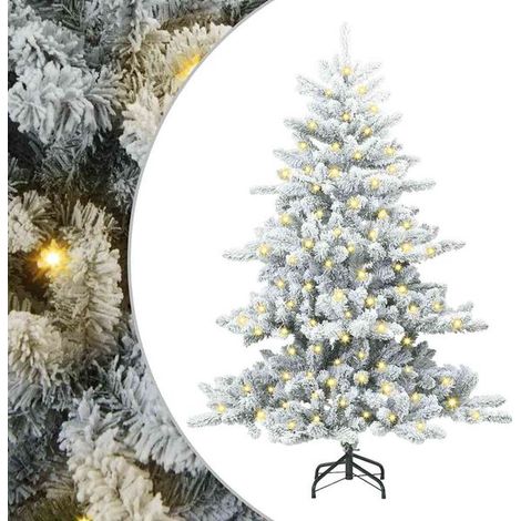 Sapin de Noël artificiel, à branches mobiles, blanc, 150 cm (1/5)
