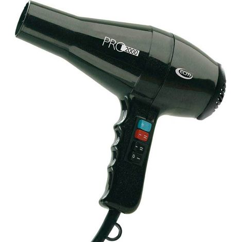 Asciugacapelli Phon 1700W 2 Velocità ECM Pro 2000 Nero
