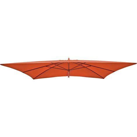 Toile de rechange pour parasol en bois Florida 2x3m, housse de parasol de jardin, terracotta (1/5)