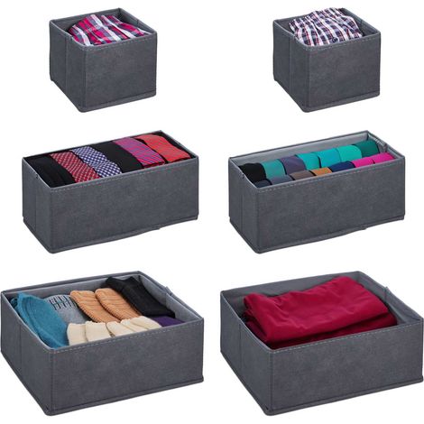 Set mit 6 schubladenteilern 8