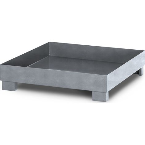 RR Industrietechnik Auffangwanne aus Stahl für 4x 200 Liter Fass ohne Gitterrost verzinkt