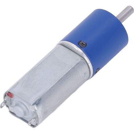 Moteur à engrenages microélectrique 12 V CC, entièrement métallique, à grand couple de torsion, avec arbre en D, 187 tr/min, rapport de réduction 1:22,5. (1/5)