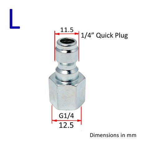 Adaptateur pour nettoyeur haute pression compatible Kärcher, Parkside, Nilfisk, Bosch, Black & Decker, Lavor et Alto. Installation simple et verrouillage rapide-L
