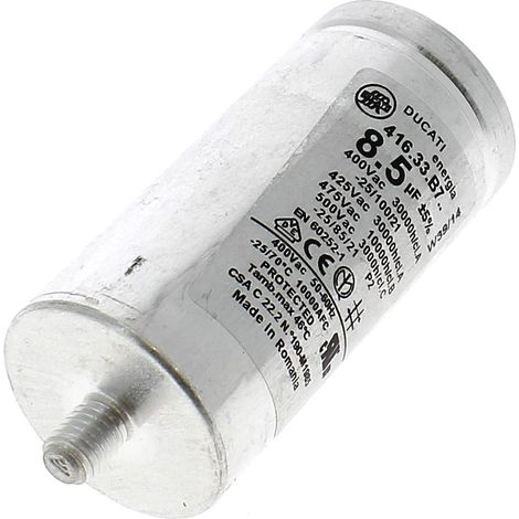 Condensatore 8,5µf c00258619 per asciugatrice ariston