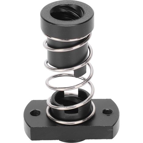 Écrou anti-recul en POM, ressort en fer et écrou d'élimination de jeu, pas de 2 mm, pour accessoires d'imprimante 3D. (1/5)
