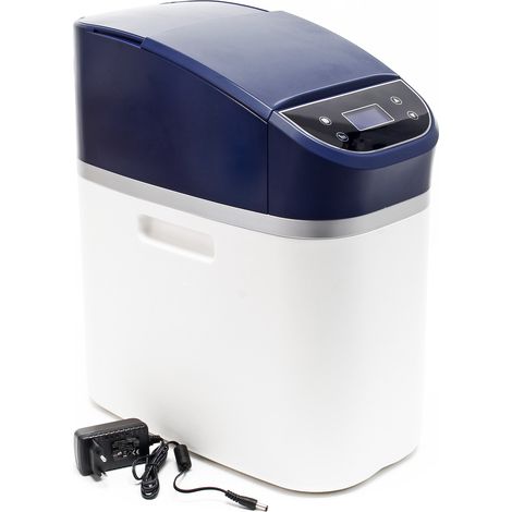 Wiltec – Adoucisseur d'eau 500 l/h – 215 x 475 x 600 mm – 1-1,5 bars – Réservoir de saumure 10 kg – Échangeur d'ions pour eau dure