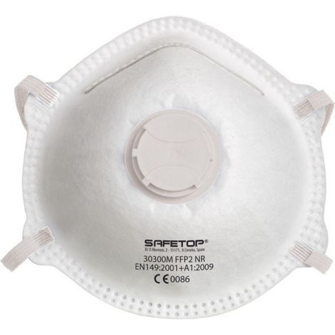 Mascarilla preformada válvula sin grapas FFP2 NR SERIE EMÉ SAFETOP