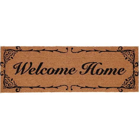 Tapis d'entrée « Bienvenue chez vous » grand format 120 x 40 cm