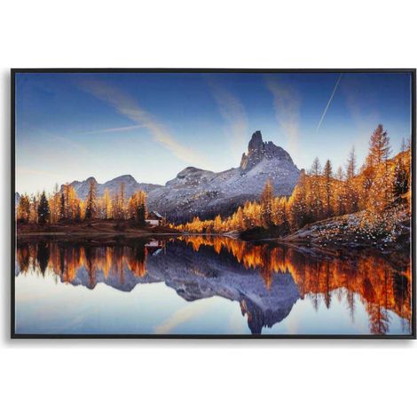 Toile décorative avec cadre Lake 90 x 4 x 60 cm (1/4)