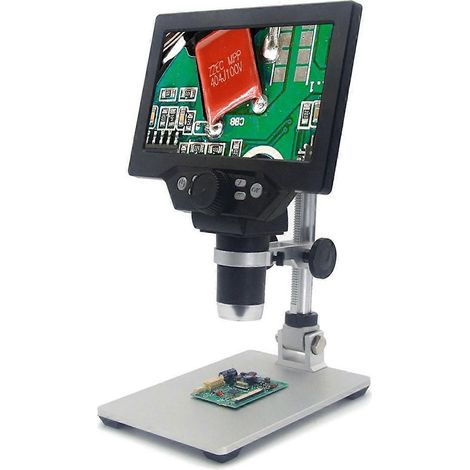 1200-fache Vergrößerung, digitales Mikroskop, USB, tragbar, 7-Zoll-LCD-Bildschirm, Video, Löten
