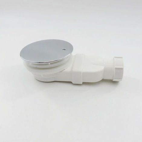 Bonde de Douche Extra-Plate Dôme ABS, blanc(Vidange) (1/5)