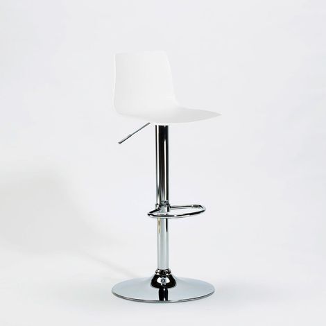 Sgabello girevole regolabile bar e cucina Grand Soleil Imola - Colore: Bianco (1/5)