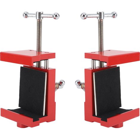 Lot de 2 serre-joints pour meubles, fixation ferme, utilisation facile, robustes et portables, pour le travail du bois. (1/5)