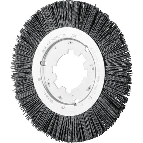 PFERD TOOLS Rundbürste ungezopft RBU Ø 200x13x50,8 mm Bohrung Keramik-Filament-Ø 1,10mm Korn 120 stationär (1/2)