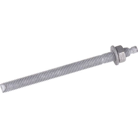 Boulon d'ancrage RS PRO, en Acier au carbone M24, 26mm x 300mm ( Prix pour Sachet de 6 )