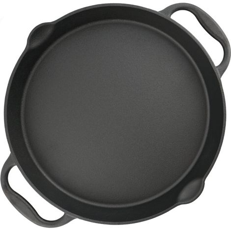 BBQ-Toro Poêle à griller en fonte Ø 40 cm Plat de service avec bec verseur (1/5)