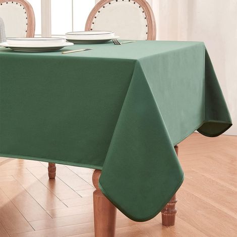 Tischdecke Forstgrün 140x180 cm, schmutzabweisend, knitterfrei, wasserabweisend