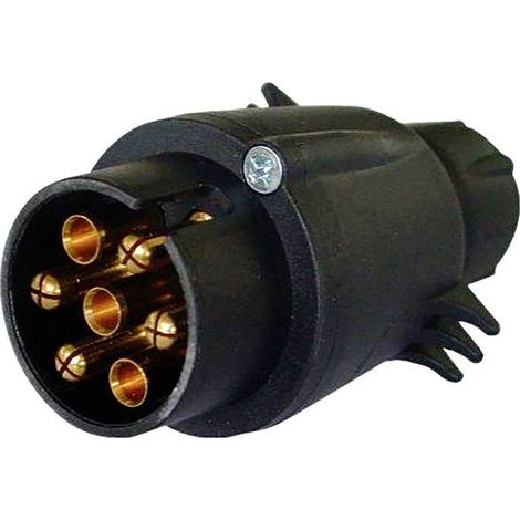 Prise mâle pour remorque IWH 010206 [prise femelle 7 pôles - prise mâle 7 pôles] plastique