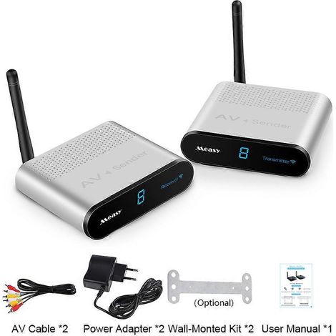 Émetteur/émetteur vidéo sans fil AV220 2,4 GHz pour la télévision à domicile (UE) (1/4)