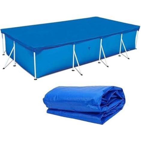 Bâches pour Piscine Rectangulaire, Bâche pour piscines extérieures, Couverture de Protection Pliable pour 220 150CM/7.21 4.92FT Piscines encadrée, Bâches solaires pour piscines gonflables (1/5)