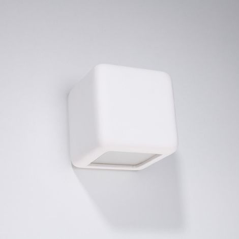 Lampade da parete Nesta bianco 14x14x14cm Ceramica Sollux (1/3)