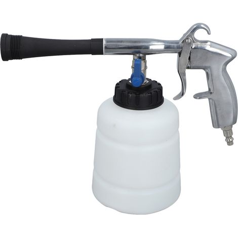 Pistolet de nettoyage auto à air comprimé avec brosse et buse, kit haute pression pour detailing intérieur véhicule (1/5)