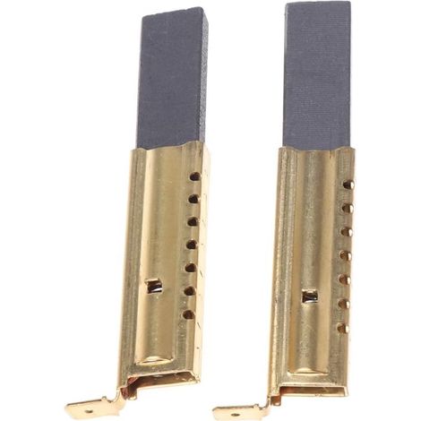 1 Paire Utile Machine À Laver Moteur Brosses À Insert en Carbone L94MF7 pour Whirlpool Brosse À Carbone Or & Gris Foncé (1/5)