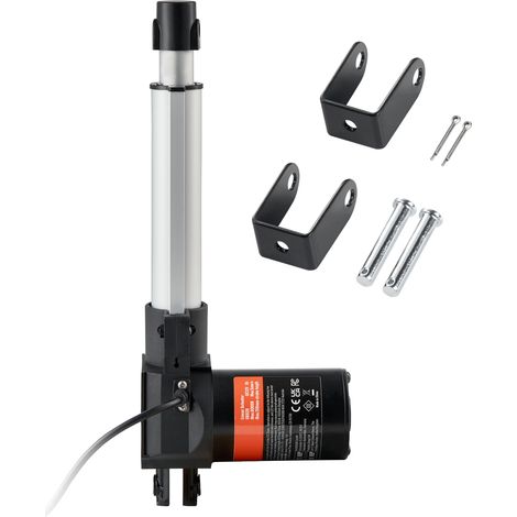 Vérin électrique 12V 15,2 cm, robuste 6000N, vitesse 0,5 cm/s, indice IP44 (1/5)