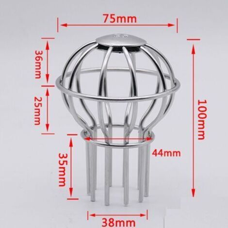 Filtres pour gouttière,1 Pcs（75mm）, Fuite GouttièRe Garde Filtre, La protection des ballons en fil de fer pour tuyau de gouttière arrête le blocage des feuilles de boue de mousse
