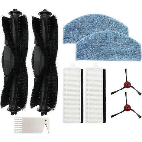 Pièces de rechange pour aspirateur robot Laresar Mars01 / Lubluelu SL68 : brosse principale, filtre HEPA et lingette de nettoyage. (1/5)