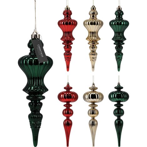 Decorazione pendente 10 x 30 cm modello assortito PERAGA CHRISTMAS