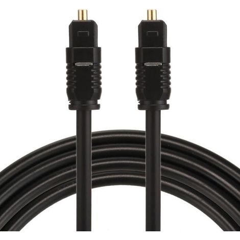 Câble Optique Audio - WEWOO - Toslink mâle - 1.5m - OD4.0mm - Noir (1/4)