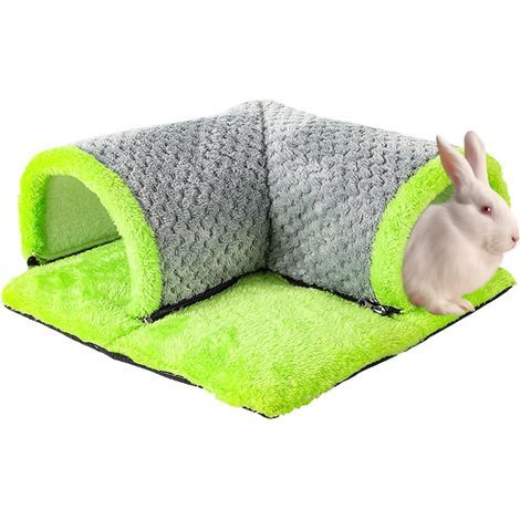 Washable Soft Tunnel for Small Animals, Play and Exercise Shelter, Safe Habitat for Rodents (1/5)