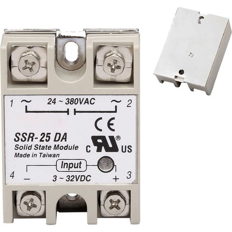 Module Relais Statique Monophasé 25DA à Faible Bruit Sans Étincelle pour Contrôle de Puissance (1/5)
