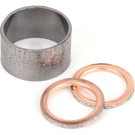 Joint D'échappement en Cuivre pour Tuyau D'échappement de Moto, Rondelle d'étanchéité Adaptée pour Rhino 660 YXR660F. (1/5)