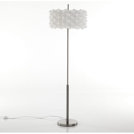 Lampada da terra in polipropilene bianco opaco cm H.145 x Ø.45
