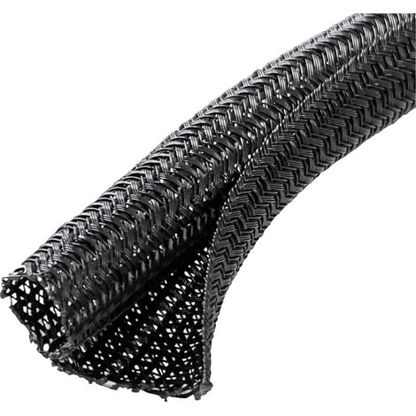 Passage de câble quadrios 22ca164 polyester noir 9-10 mm (1/5)