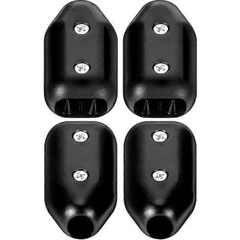 Lot de serre-cordes de 5/8 pouce, grands serre-cordes réutilisables, connecteurs de corde en plastique noir, adaptés aux cordes en nylon de 11 à 12 mm - JBMEDIA (1/4)