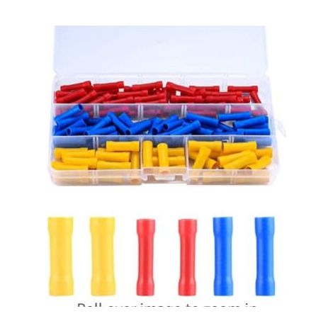 Conector eléctrico 120, manguito aislante, terminal eléctrico, terminales de crimpado, terminales de crimpado rectos para cables eléctricos, conectores de crimpado para cables eléctricos de automóvile (1/5)