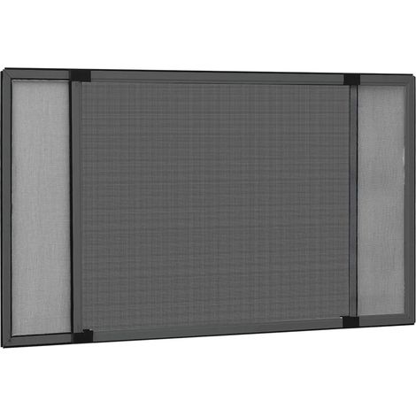 Ausziehbarer Insektenschutz für Fenster Anthrazit (75-143)x50cm vidaXL (1/3)