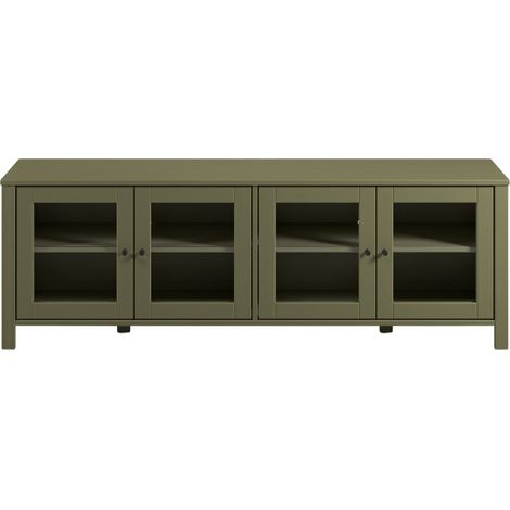 EVE - Meuble TV 150cm en pin Vert (1/5)